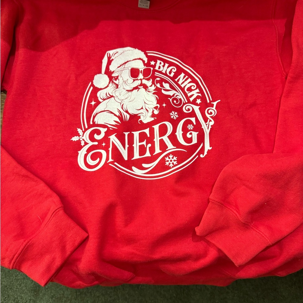Red Santa Graphic Sweatshirt